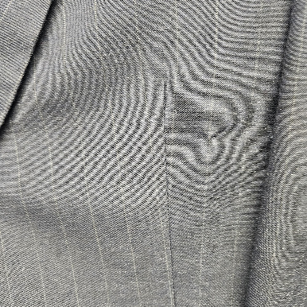 Levis Vintage Exact Blazer Mens 46L Dark Gray Pinstriped Suit Jacket Sport Coat - Picture 3 of 12